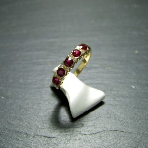18ct Yellow Gold Ruby and Diamond Eternity Ring